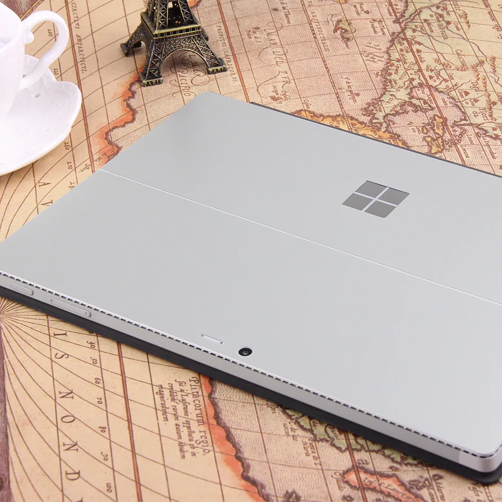Наклейка для ноутбука Microsoft Surface Pro 4 задняя крышка с прозрачной клавиатурой без