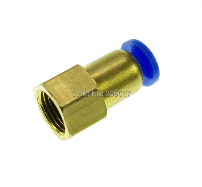 

5pcs 6mm to 1/8' Pneumatic Connectors Female straight one-touch fittings BSPT