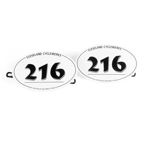 NO.216 Из АБС-пластика для мотоцикла стол номерной знак № 71/№ 216 для MOTO кафе для гонщиков-трекеров скремблер 2 шт - Цвет: NO.216