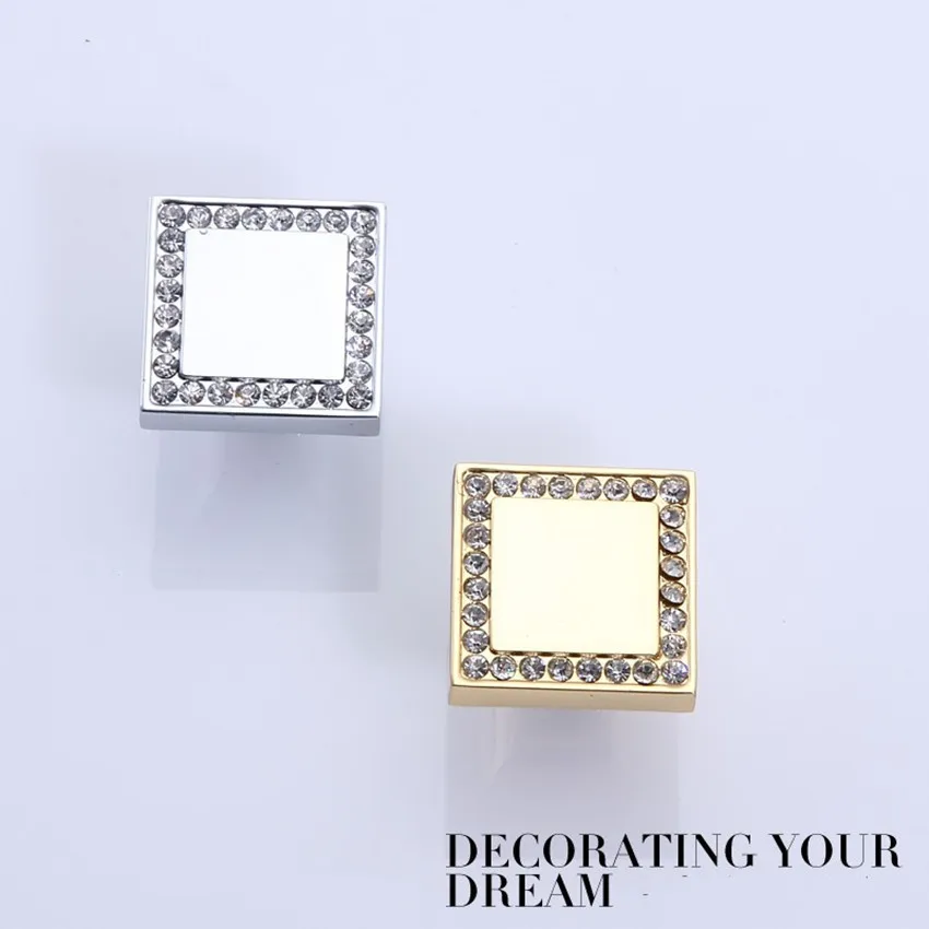 96 мм модный роскошный винный шкаф со стразами дверные ручки серебряный золотой