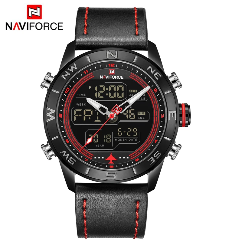 Модные NAVIFORCE Роскошные Для мужчин WatchBrand спортивные часы Мужчин's