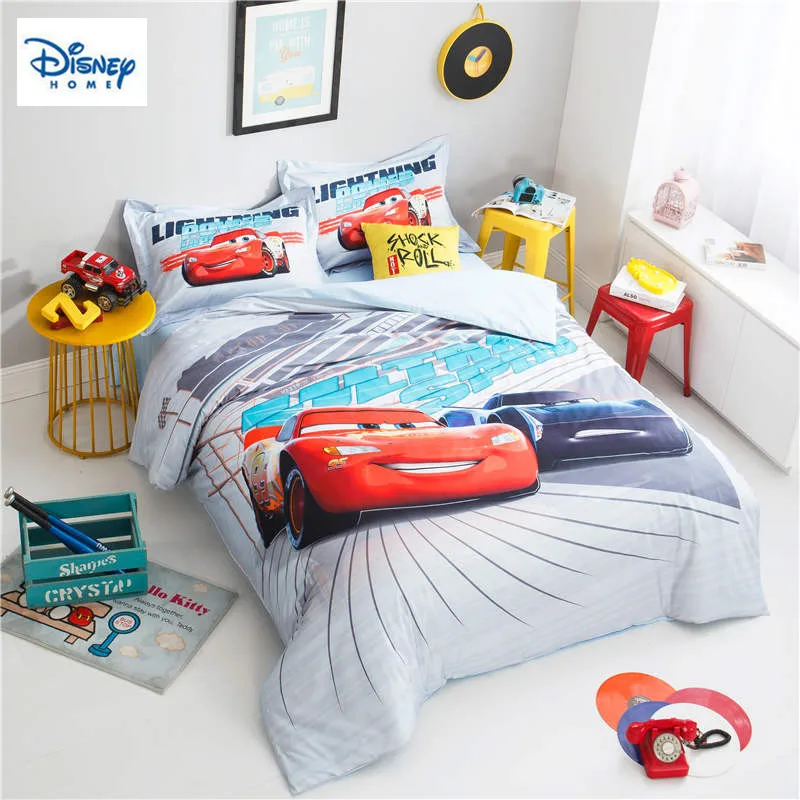 3D Mc Queen Cars Comforter постельные комплекты для детей декор спальни двухслойный