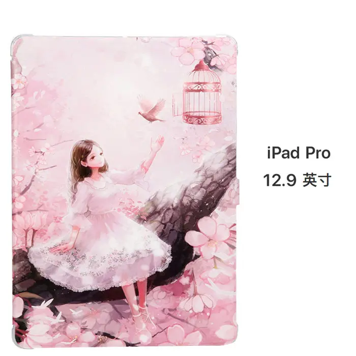 09 Для ipad pro 12,9 из искусственной кожи чехол Funda тонкий цветной принт Защитная подставка для Apple ipad pro 12,9 Smart Shell - Цвет: 09