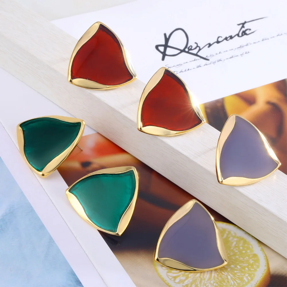 Ear Climber Triangle Stud Earrings for Women Everyday Teen Mothersday Celestial Birthday Gift Jewelry Earrring | Украшения и