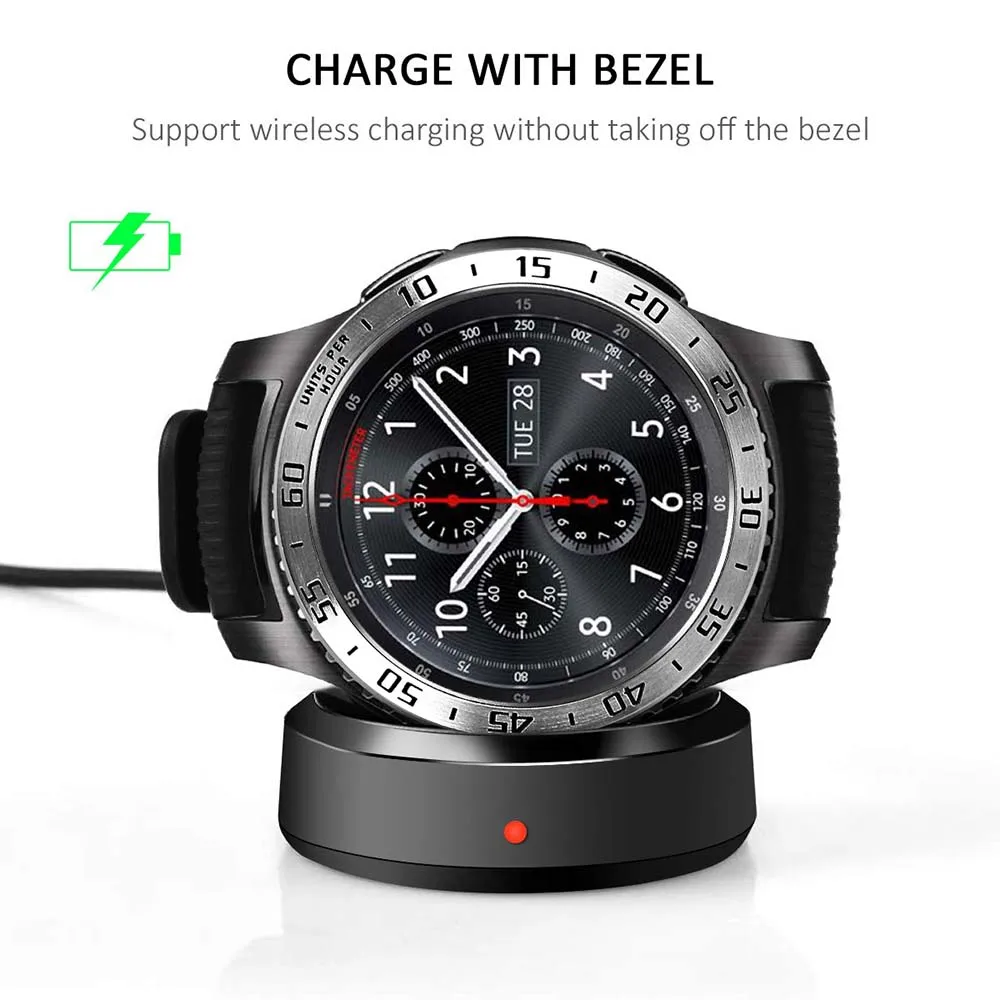 Кольцо с ободком из нержавеющей стали для samsung Galaxy Watch 46 мм/gear S3 Frontier классический клейкий чехол Защита от царапин чехол