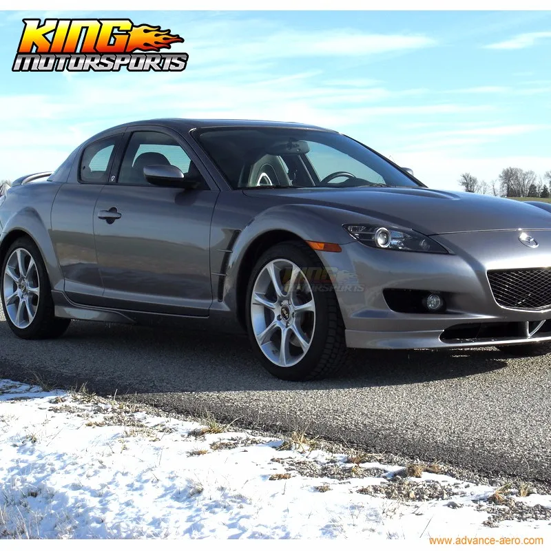 Fit 2004-2010 Mazda RX8 RX-8 oe Стиль сбоку Юбки для женщин Неокрашенный 2 шт. губ Глобальный по всему миру