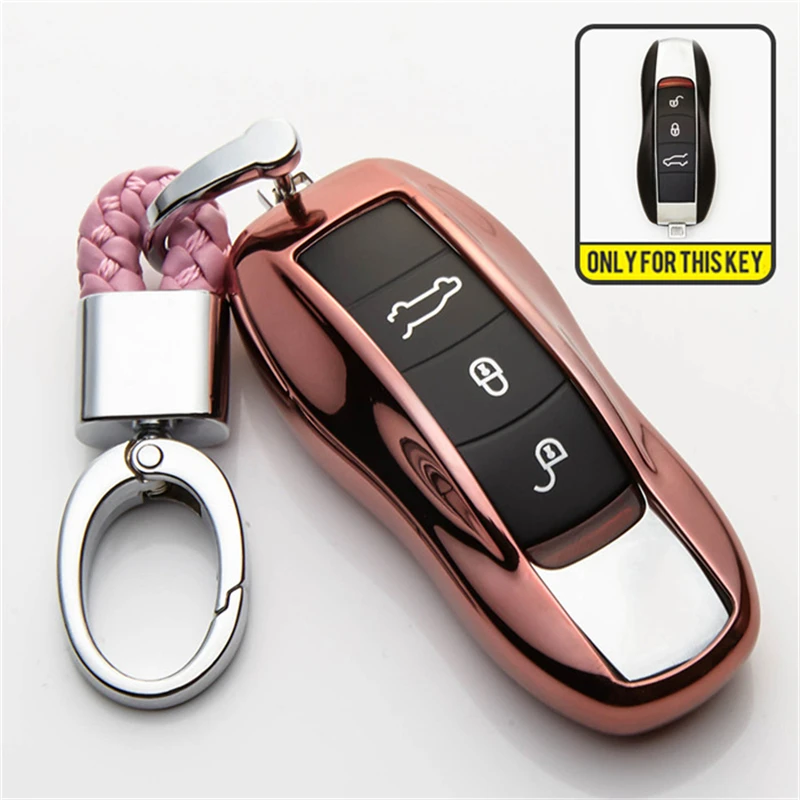 Чехол для автомобильных ключей из ТПУ чехол Porsche Cayenne Macan 911 Boxster Cayman Panamera 970 Carrera 981