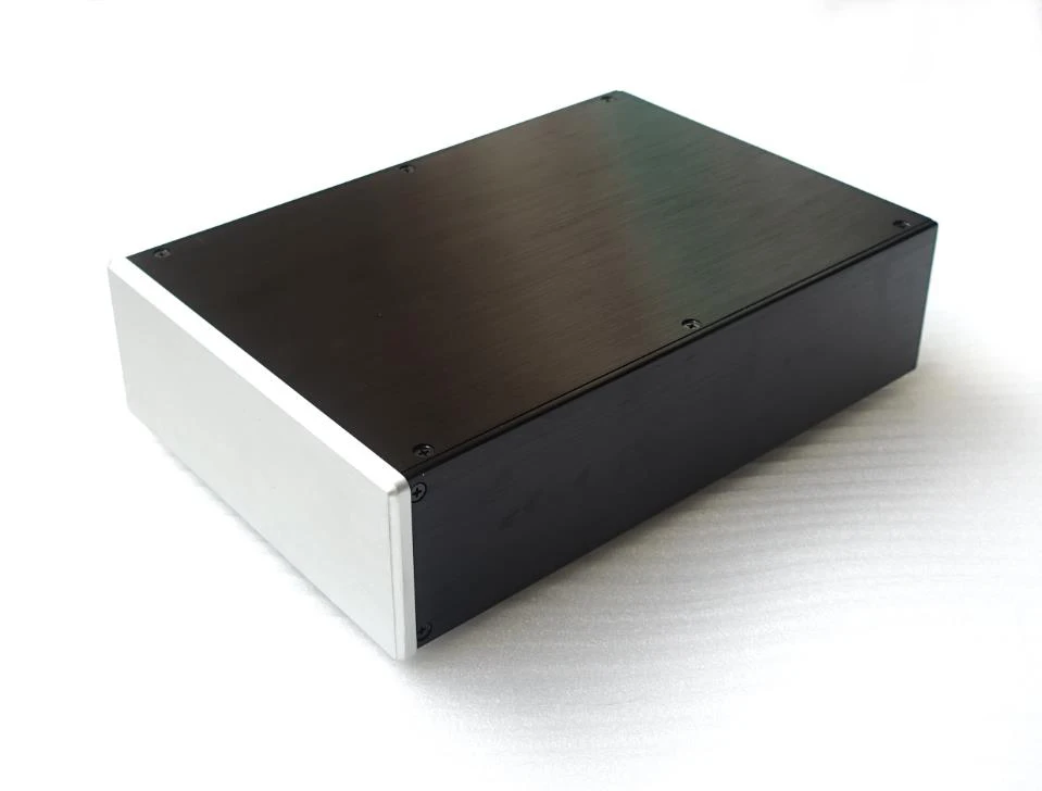 Алюминиевый усилитель мощности STK208 ЦАП шасси декодер чехол Hi Fi корпус 215*80*308