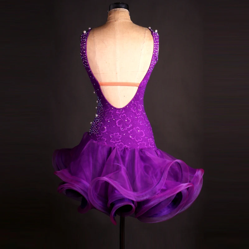 Женская юбка для латинских соревнований Высококачественная элегантная