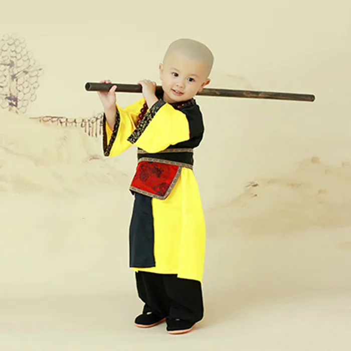 Детская одежда для косплея боевых искусств буддийские костюмы монах костюм кунг