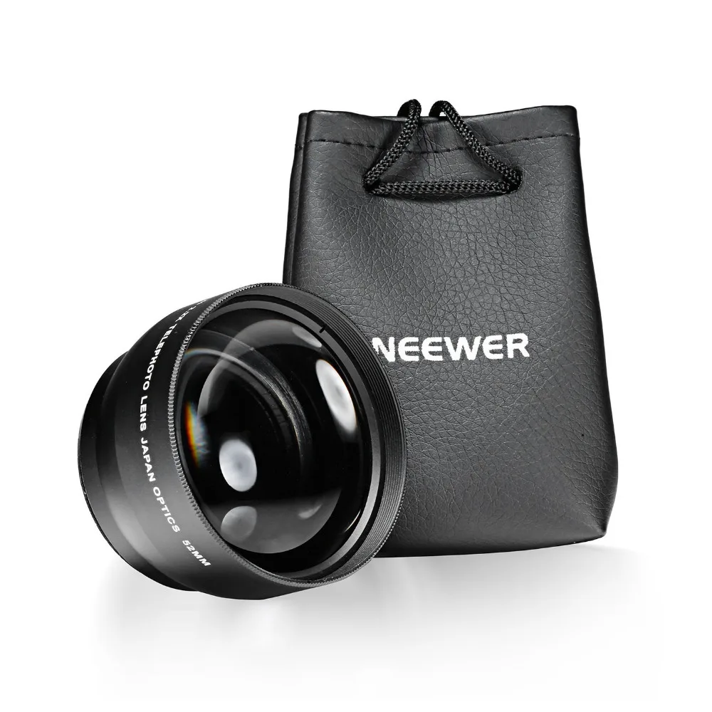 Neewer 52 ММ 2.2X Профессиональный Телеобъектив с Волокнистым тканей для чистки Nikon и