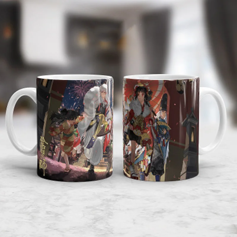 1Pcs Mug Color Change Ceramic Coffee Mug and Cup Heat Reveal Magic Mugs Color Change Fashion Gift for Your Friends Drop Shipping - Цвет: 27