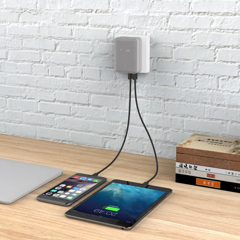 Настенное зарядное устройство ORICO UI4P 4 порта умное с вилкой США для Samsung Xiaomi