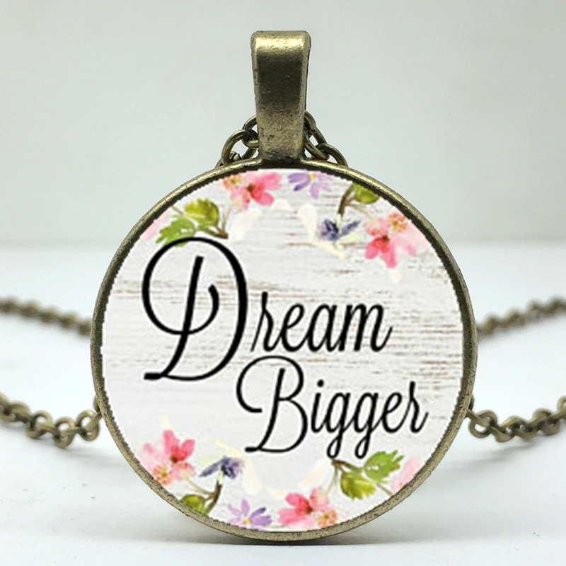 2018/Новое Очаровательное ожерелье с подвеской из сплава и стекла мечты больше