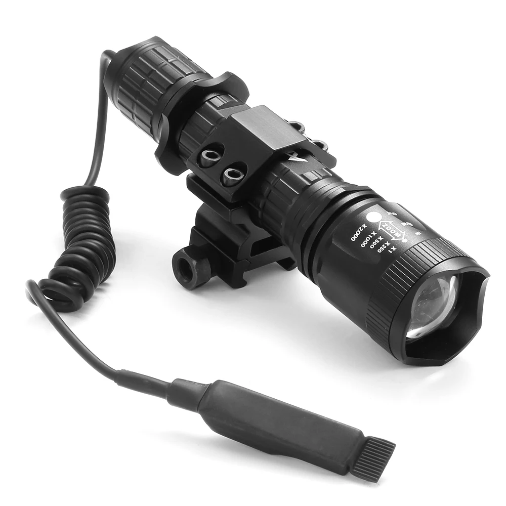 Тактический фонарик AloneFire TK400 XML L2 портативный с 5 режимами работы охотничий