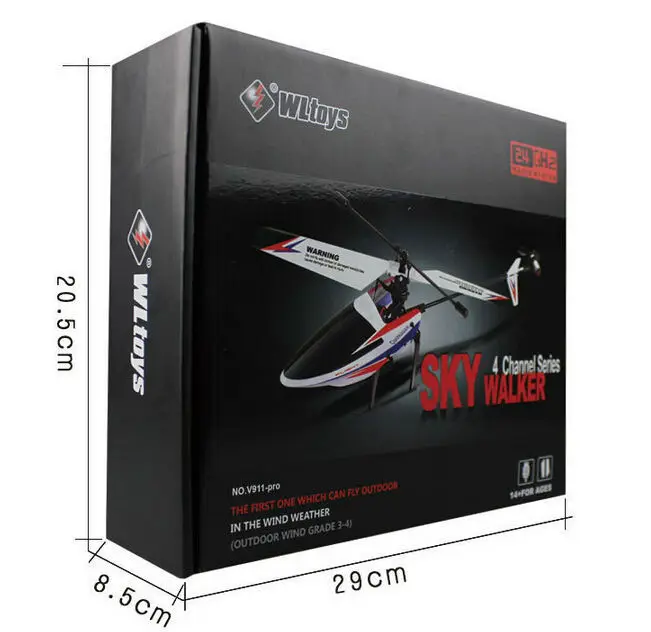 WLtoys V911-Pro V911-2 4 канала 2 ГГц гироскоп дистанционное управление RC Вертолет V911 V911-1