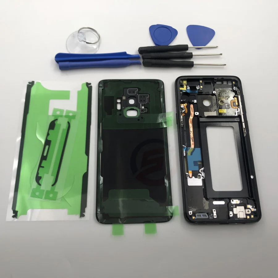 S9 полный корпус задняя крышка аккумулятора + средняя рамка для Samsung Galaxy G960 G960F