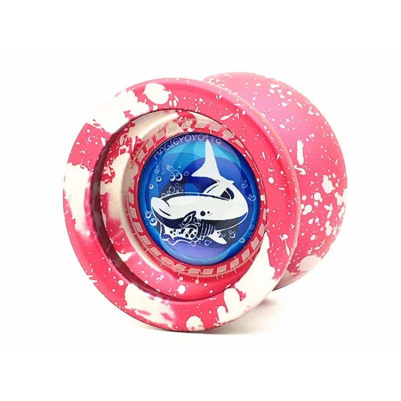 pink MAGICYOYO T9 полированный сплав алюминиевый ответ рециркуляция в режиме реального времени может обновить себя, чтобы продвинутый Профессиональный Йо-Йо - Цвет: pink
