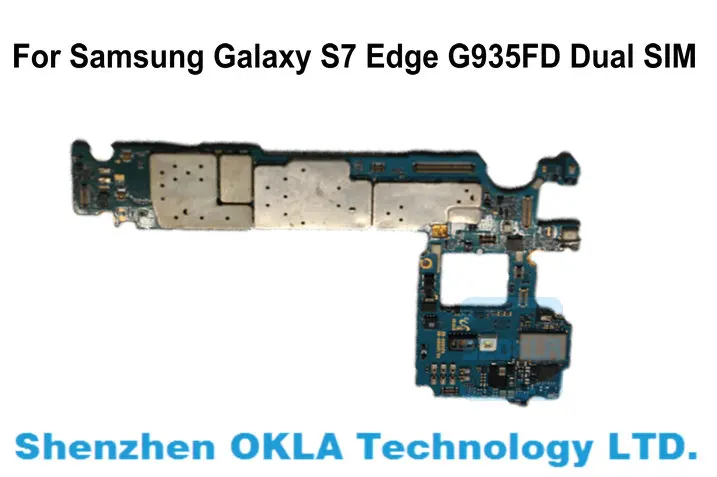 Оригинальная б/у материнская плата для Samsung GALAXY S7 Edge G935FD две SIM карты 4 Гб ОЗУ 32 ГБ 64