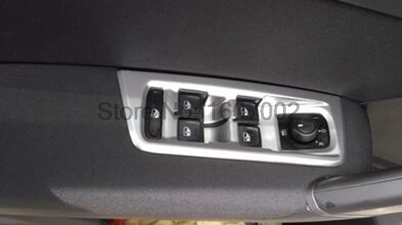 Матовый держатель для дверной ручки Volkswagen VW Touran 2016 2017 ABS крышка переключателя