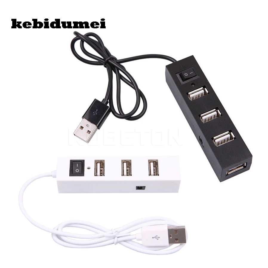 Высокоскоростной мини концентратор kebidumei с 4 портами USB 2 0 порт выключателем