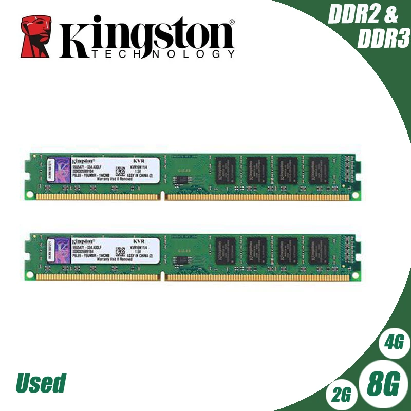 Модуль ОЗУ Kingston для настольных ПК 1 ГБ 2 PC2 DDR2 4 DDR3 8 667 МГц 800 1333 1600 МГц|Оперативная