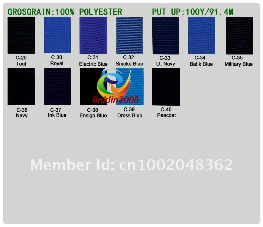 Оптовая продажа корсажная лента 100 ярдов цвет C Свадебная из 100% полиэстера и банты