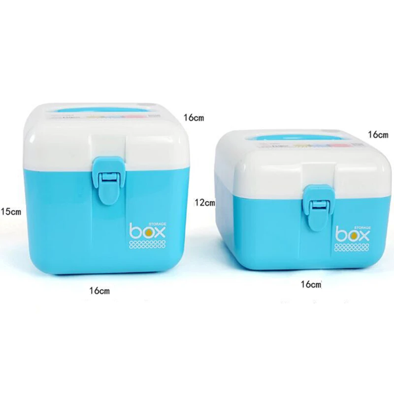 Ящик для хранения с замком шкафчик лекарств прочный отсеками HG0305|medicine cabinet|storage