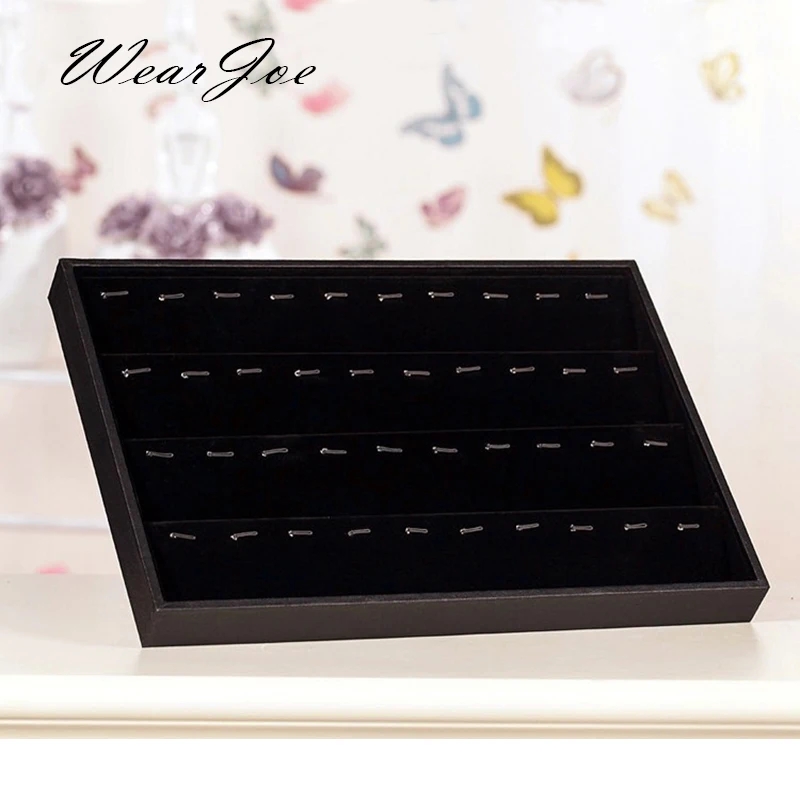 Подвесной лоток из высококачественной черной искусственной кожи с крючками