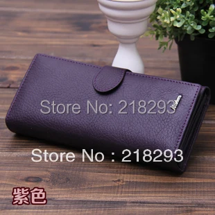 Бесплатная доставка Женский кошелек из натуральной мягкой кожи модный