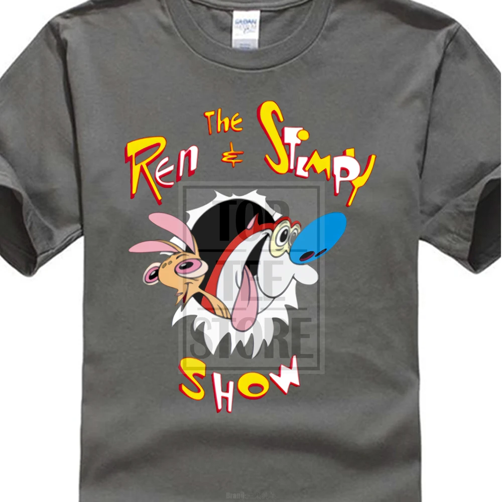 Charcoal Ren And Stimpy Show Футболка модная одежда Размер S 3Xl подарок 2 Новинка от нас - Цвет: Charcoal