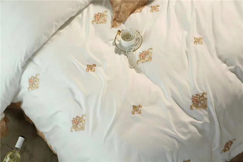 Новинка 2018 роскошный кружевной комплект пододеяльников стандартного размера с