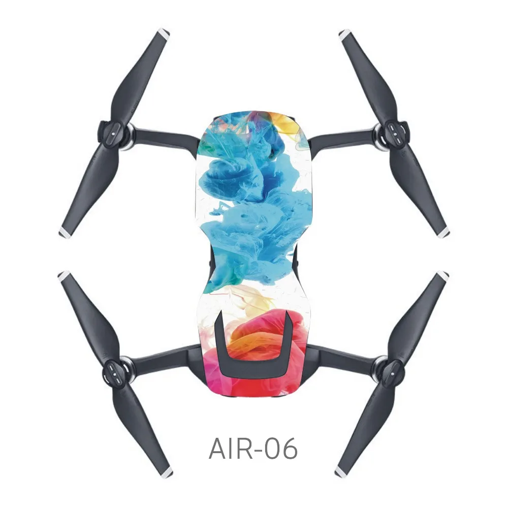 Кожа многоцветные водонепроницаемые наклейки ПВХ крышка протектор для DJI Mavic Air Drone тела запасные части аксессуар