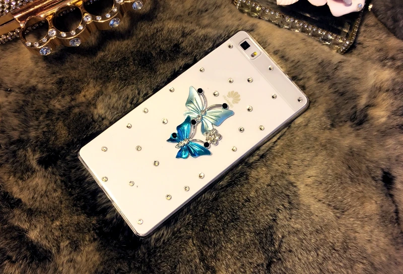 For HuaWei Nova 3 3i 5 6 SE Y5 Y6 II Y7 Y9 Prime 2018 2019 Honor Play Enjoy 10 10s Butterfly Diamond Flower Rhinestone case | Мобильные