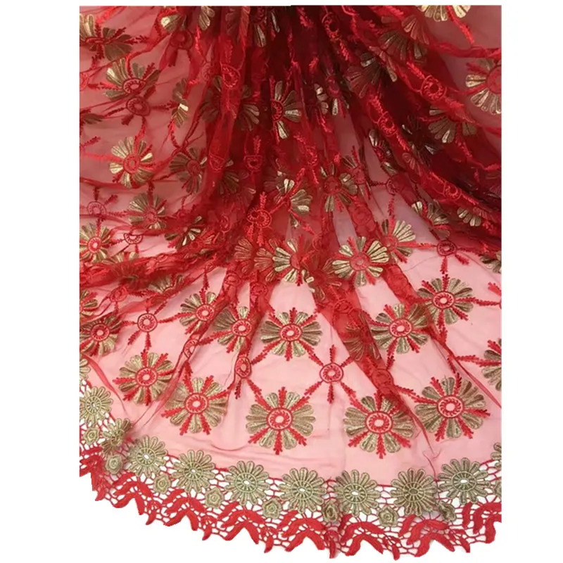 Африки Нигерии кружевной ткани для партии и свадебное платье Французский чистая