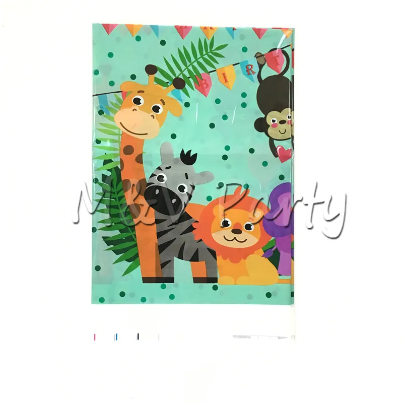 93 шт./лот на тему зоопарка Мультяшные животные чашки тарелки салфетки соломинки