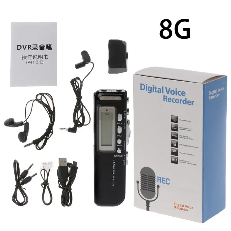 Профессиональный мини USB ручка цифровой Аудио Диктофон MP3-плеер | Электроника
