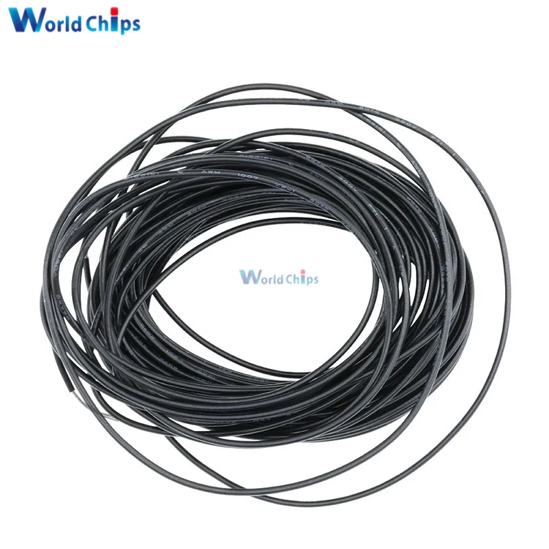 Гибкий многожильный проводной кабель 24 AWG желтый/синий/красный/черный 10 м 300
