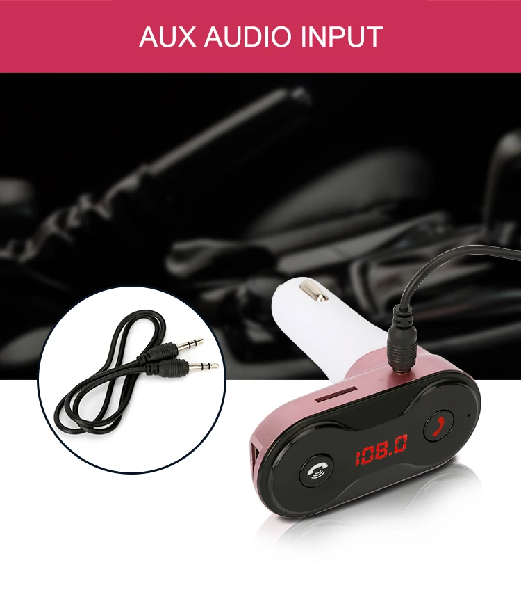 Автомобильное зарядное устройство автомобильный стерео Bluetooth MP3 плеер Стайлинг