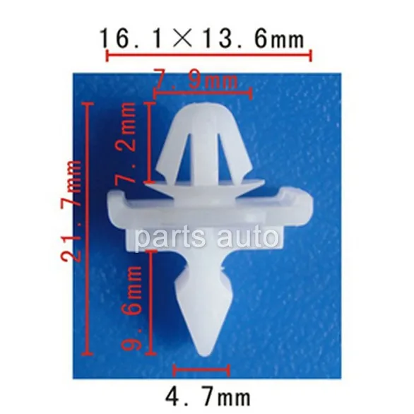 

500x OEM Front Fender Lower Panel Moulding Clip Grill Fastener W124 W201 For Mercedes 001-988-49-81 0019884981
