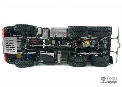 LESU 1/14 RC гидравлический автомобиль Sca 6*6 Самосвал радио DIY Tmy 3 оси Модель