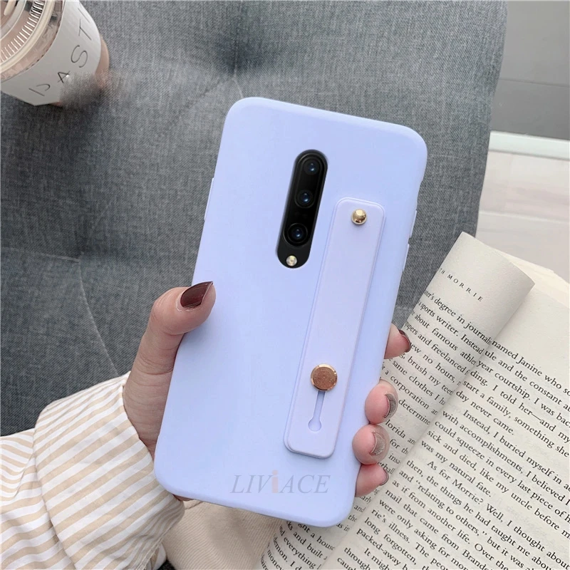 Hand Band purple Силиконовый чехол на руку для oneplus 7 pro 6 6t 5 5t 7t держатель на запястье держатель для телефона Подставка мягкий чехол s one plus 7 задняя крышка - Цвет: Hand Band purple