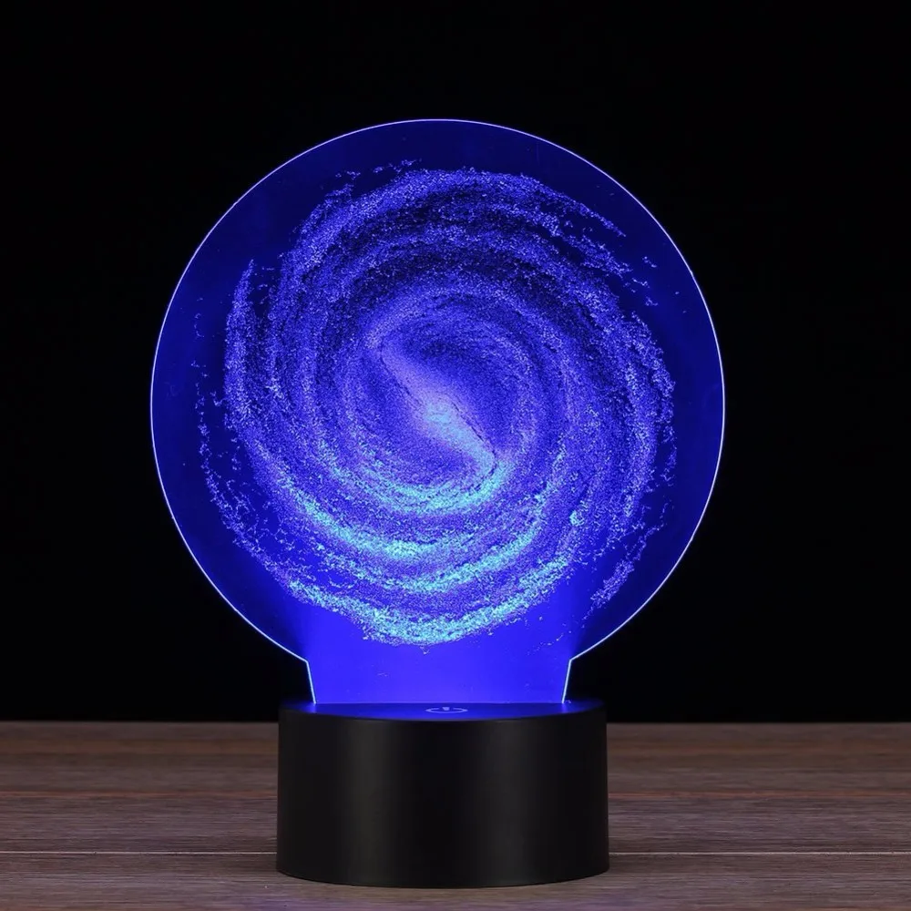Tornado 3d ночник Luminaria De Mesa Usb Led лампа 7 цветов меняющий Рождественский подарок