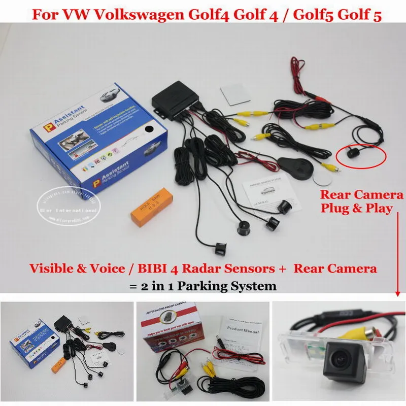 

Датчик парковки для Volkswagen Golf4 Golf 4 Golf5 Golf 5, датчик s, система сигнализации, HD камера заднего вида