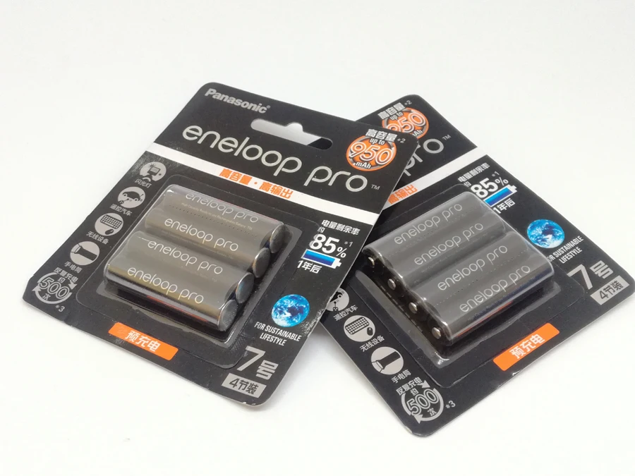 

5pack/lot New Battery For Panasonic Pro AAA 950mAh High Capacity Pre-charged Rechargeable NI-MH Battery Made in Japan,4pcs/pack