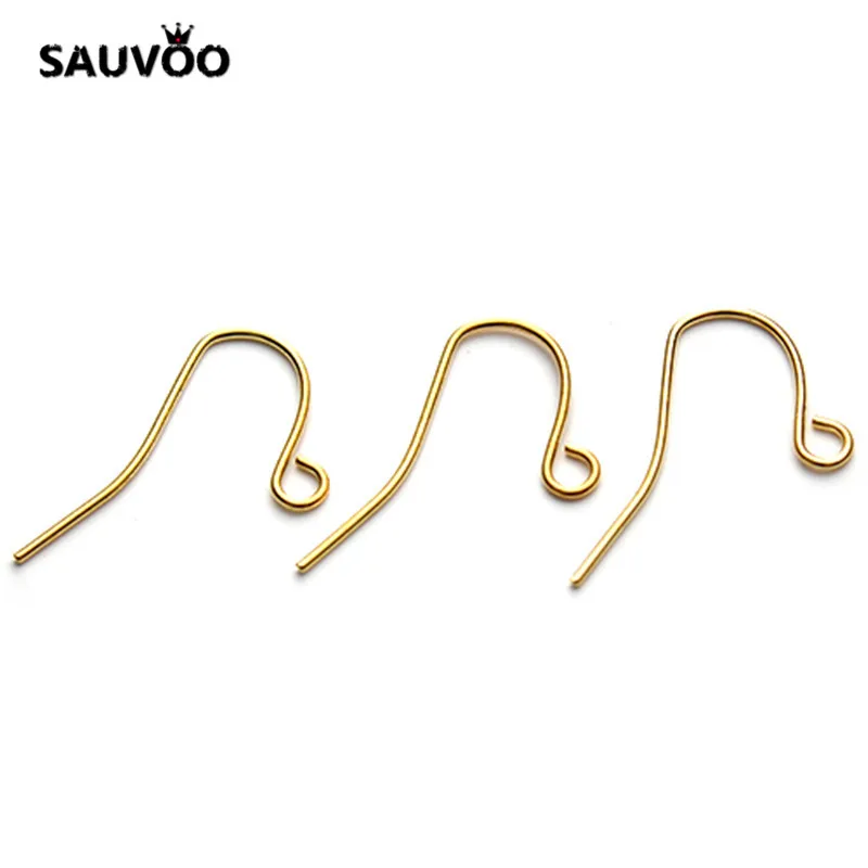SAUVOO 200pcs/lot Antique Bronze/Gold/Silver Color Earring Hooks French Ear Wires for DIY Earrings Jewelry Making Findings | Украшения и