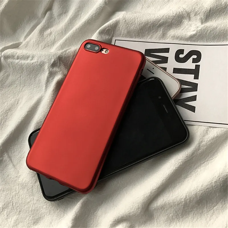 Роскошные ультра тонкий противоударный чехол для iPhone 8 6s 7 плюс покрытие ТПУ Броня