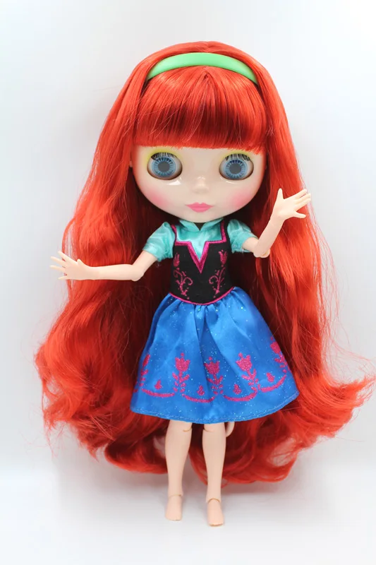 Бесплатная доставка Топ Скидка 4 большие глаза DIY телесный Blyth совместное кукла
