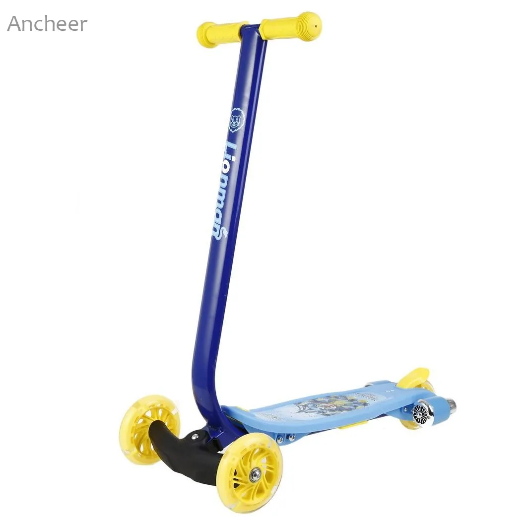 Новый самокат для детей трехколесный со светодиодной подсветкой и музыкой