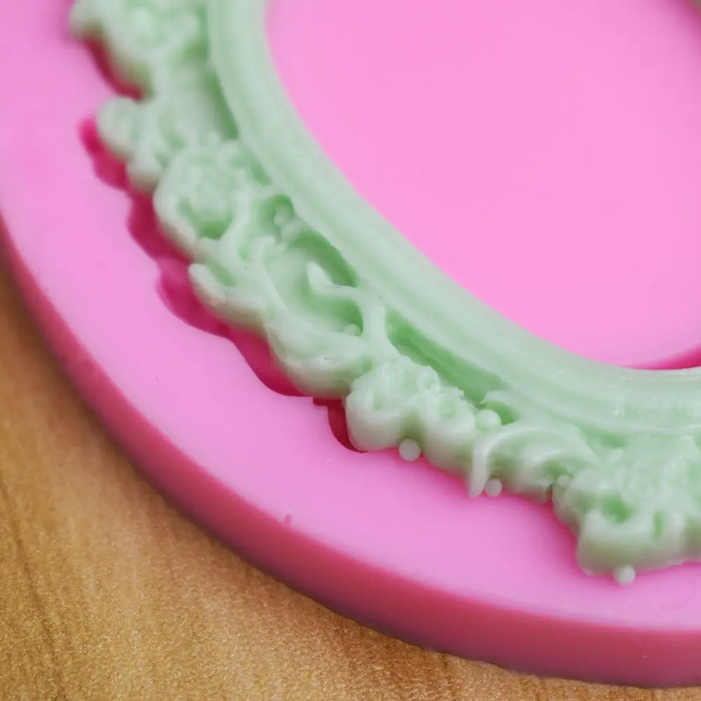 3D DIY зеркало в раме силиконовые формы инструменты для украшения тортов из мастики